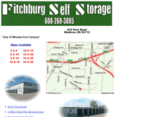 Tablet Screenshot of fitchburgselfstorage.com